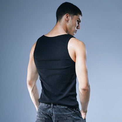 Gene Tank Top Black - Aiush Refugee