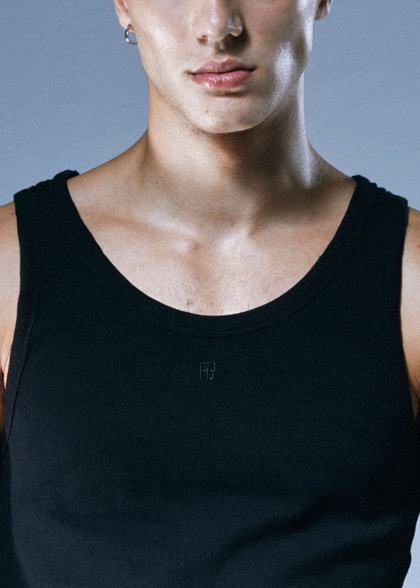 Gene Tank Top Black - Aiush Refugee